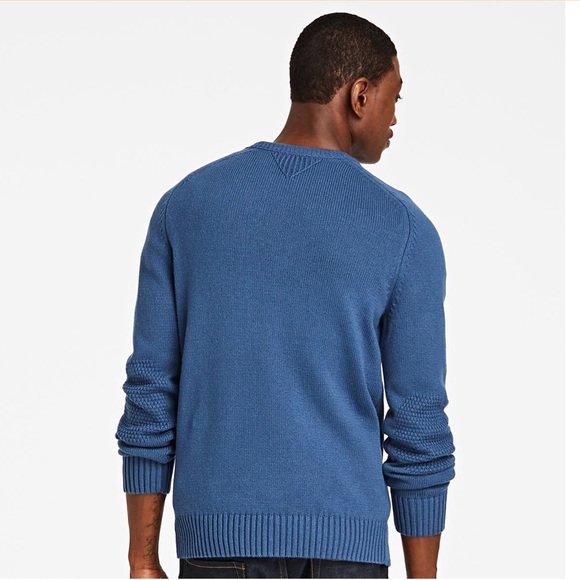 MEN'S SLIM FIT TEXTURED LOGO SWEATER - Picture 3 of 4